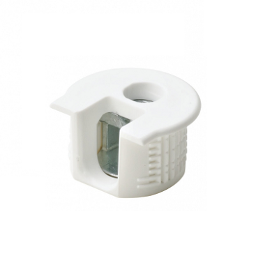 Стяжка эксцентриковая "РАФИКС 20", белая, для деталей толщиной от 16мм пластик/металл (1000)