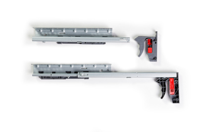 Направляющие скрытого монт Mont Blanc Quadro 250 мм част.выдвиж.Soft Close(с клипсой)10шт/уп 