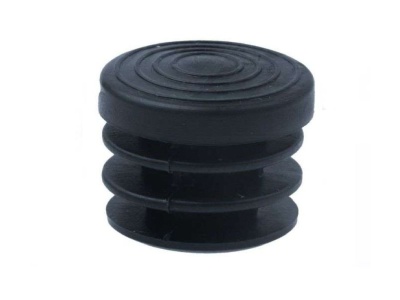 Заглушка для 25мм (23/26) трубы черная пластик (внутренняя)2000/уп (008-000055)