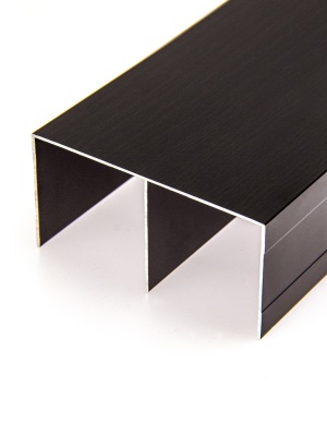 5.ПАРТНЕР Направляющая верх. двухполоз., венге темный глянец (5,8м)