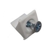 Фиксатор задней стенки БЕЛЫЙ с шурупом 3,5х20 (1000 шт)