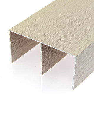 2.AL`OK Направляющая верх. двуполоз., Дуб Дымчатый (6м)