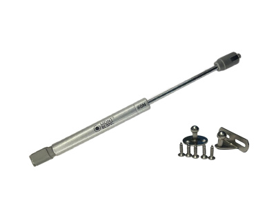 Доводчик мебельный из металла GL80N (лифт газовый мебельный), серый, 2 крепления, 100 шт/уп