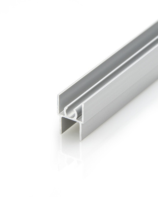 5.ПАРТНЕР Профиль горизонт. верх., Матовый хром (6м) Econom