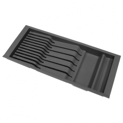 TRAYBOND кухонный лоток для ножей, 206,5*444-480*45, антрацит(20шт.уп)
