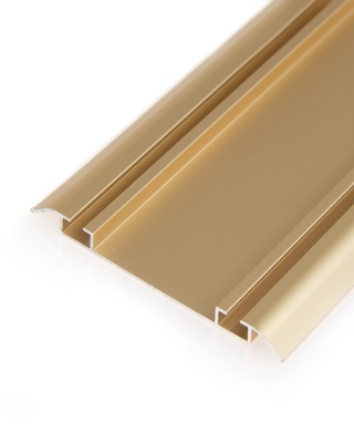 3.ПАРТНЕР Направляющая нижн. двухполоз., Золото матовое (6м) Econom