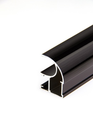 1.ПАРТНЕР Профиль-ручка Classic ассиметрия, венге темный глянец (5,4м)