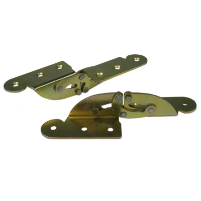 5102 петля для вставки стола. Толщина вставки 20-22 мм Угол открывания 180 град.Медь 400шт/уп