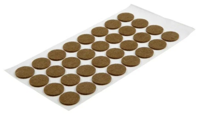 Подпятник фетровый D-20 коричневый (48шт/лист)