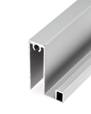 Профиль горизонт. нижний для системы Slim, хром матовый, 5,8м.