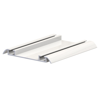 5.AL`OK Направляющая нижн. двухполозн., Белый глянец (6м)