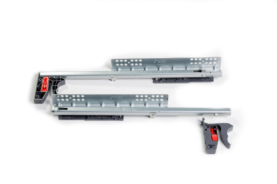 Направляющие скрытого монт Mont Blanc Quadro 350мм част.выдвиж. PushToOpen (с клипсой)10шт/уп 