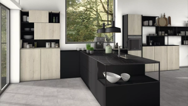 ЛДСП 16 мм F206 Камень Пьетра Гриджиа черный 2800*2070 ST9