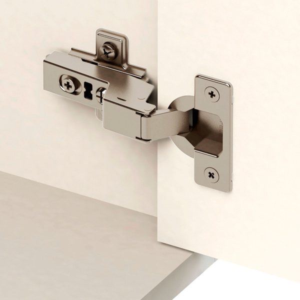 Петля Metalla 110 SM вкладная, УО 105°, 48/6 SC + монтажная планка h=2мм под шуруп