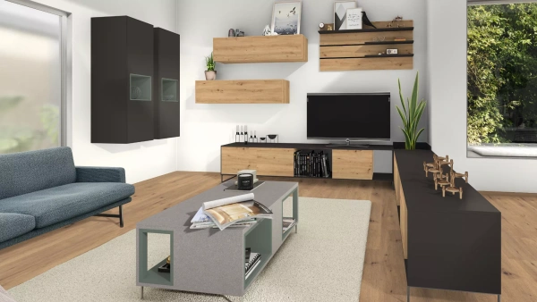 БСП 6 мм Н1318 Дикий дуб натуральный 3050*1320 STR6