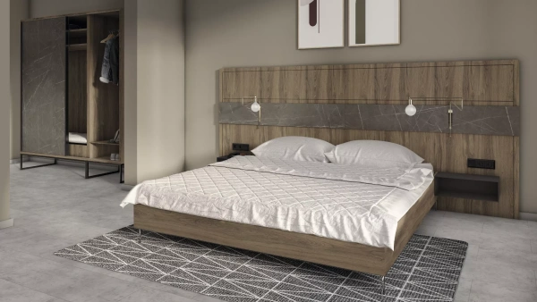 ЛМДФ 16 мм H3154 Дуб Чарльстон темно-коричневый 2800*2070 ST36